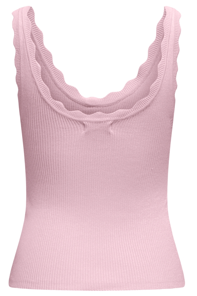 JDYNANNA S/L SCALLOP EDGE TOP KNT N 15290585 FAIRY TALE